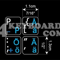 Swedish Finnish Keyboard sticker