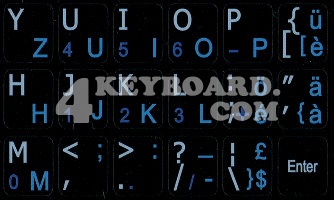Swiss French Keyboard sticker