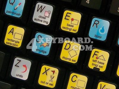 PhotoFiltre keyboard stickers