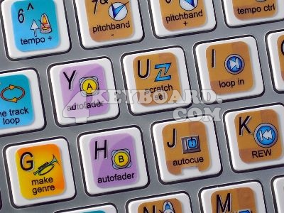 PIONEER DJS keyboard stickers