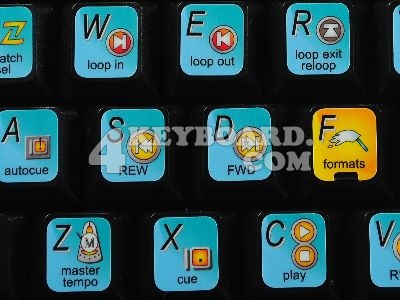 PIONEER DJS keyboard stickers