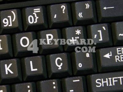 Portuguese LARGE LETTERING keyboard stickers