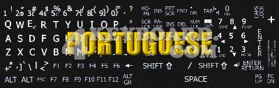 Click to enlarge Portuguese LARGE LETTERING keyboard stickers
