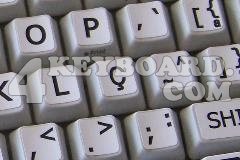 Portuguese Brazilian Large Lettering Upper case keyboard sticker
