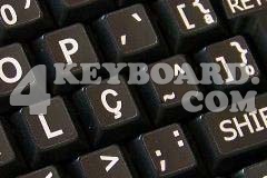 Portuguese Brazilian Large Lettering Upper case keyboard sticker