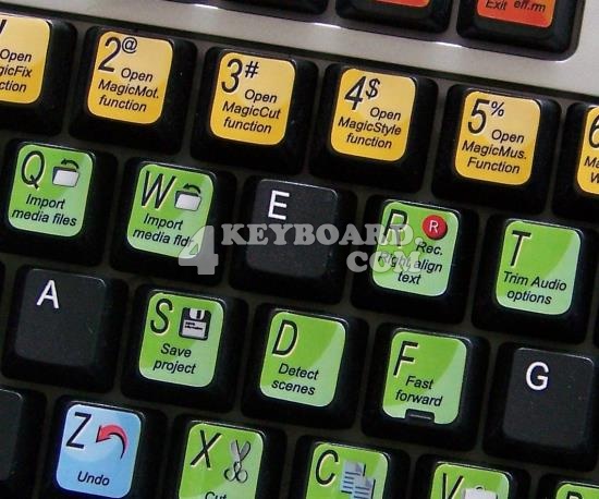 PowerDirector keyboard stickers