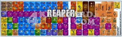 Click to enlarge REAPER keyboard stickers