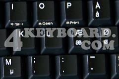 Danish Keyboard sticker