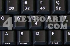Danish Keyboard sticker