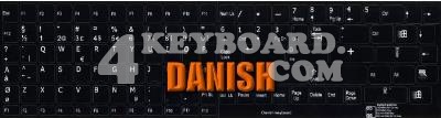 Danish Keyboard sticker