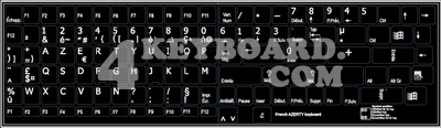 French AZERTY Keyboard sticker
