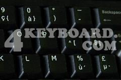 Belgian French Keyboard sticker