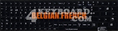 Belgian French Keyboard sticker