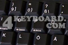 German Keyboard sticker