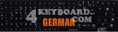 German Keyboard sticker