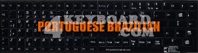 Portuguese Brazilian Keyboard sticker