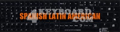 Spanish Latin American Keyboard sticker