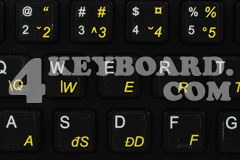 Romanian Keyboard sticker