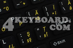 Romanian Keyboard sticker