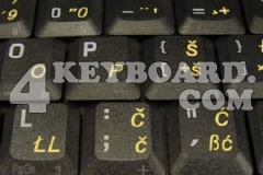 Croatian/Slovenian Keyboard sticker