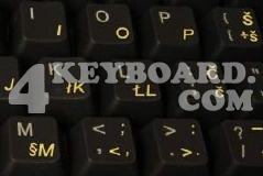 Croatian/Slovenian Keyboard sticker