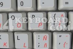 Spanish (Latin America) - English non-transparent keyboard sticker