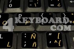 Spanish (Latin America) - English non-transparent keyboard sticker