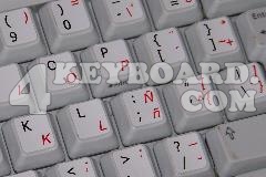 Spanish (Latin America) - English non-transparent keyboard sticker