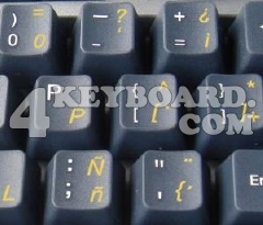 Spanish (traditional) transparent keyboard sticker Spanish (traditional) transparent keyboard sticker