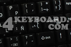 Spanish keyboard sticker