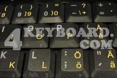 Swedish/Finnish keyboard sticker