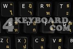 Thai-English non-transparent keyboard sticker