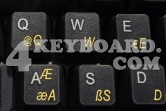 Turkish Q keyboard sticker
