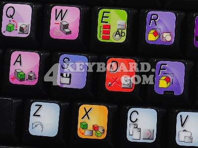 VariCAD keyboard stickers