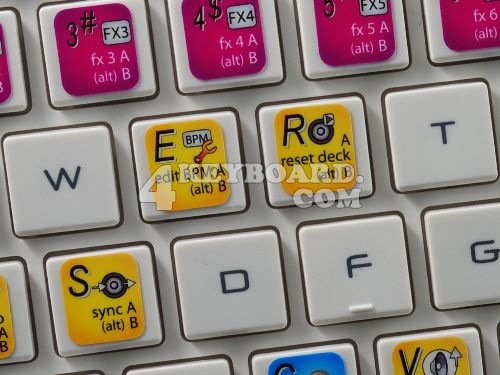ZULU DJ keyboard stickers