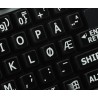 Norwegian Large Lettering keyboard stickers