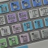 Avid Xpress Galaxy series keyboard sticker