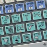 GIMP Galaxy series keyboard sticker