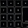 Extension set for Apple Keyboard with Numeric Keypad non-transparent keyboard sticker