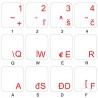 Slovak transparent keyboard  stickers