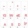 Slovenian Croatian transparent keyboard stickers