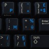 Belgian French transparent keyboard stickers