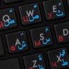 Farsi (Persian) Russian transparent keyboard stickers