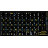 Hebrew Russian English non transparent keyboard  stickers