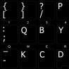 Dvorak LEFT-HANDED non-transparent keyboard  stickers