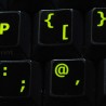 Glowing fluorescent English UK keyboard sticker