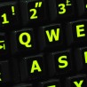 Glowing fluorescent English UK Large Lettering keyboard sticker