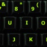 Glowing fluorescent English US keyboard sticker