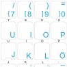 Swedish Finnish transparent keyboard  stickers