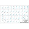 Japanese Katakana transparent keyboard  stickers